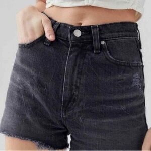 Women's Black Denim Shorts
